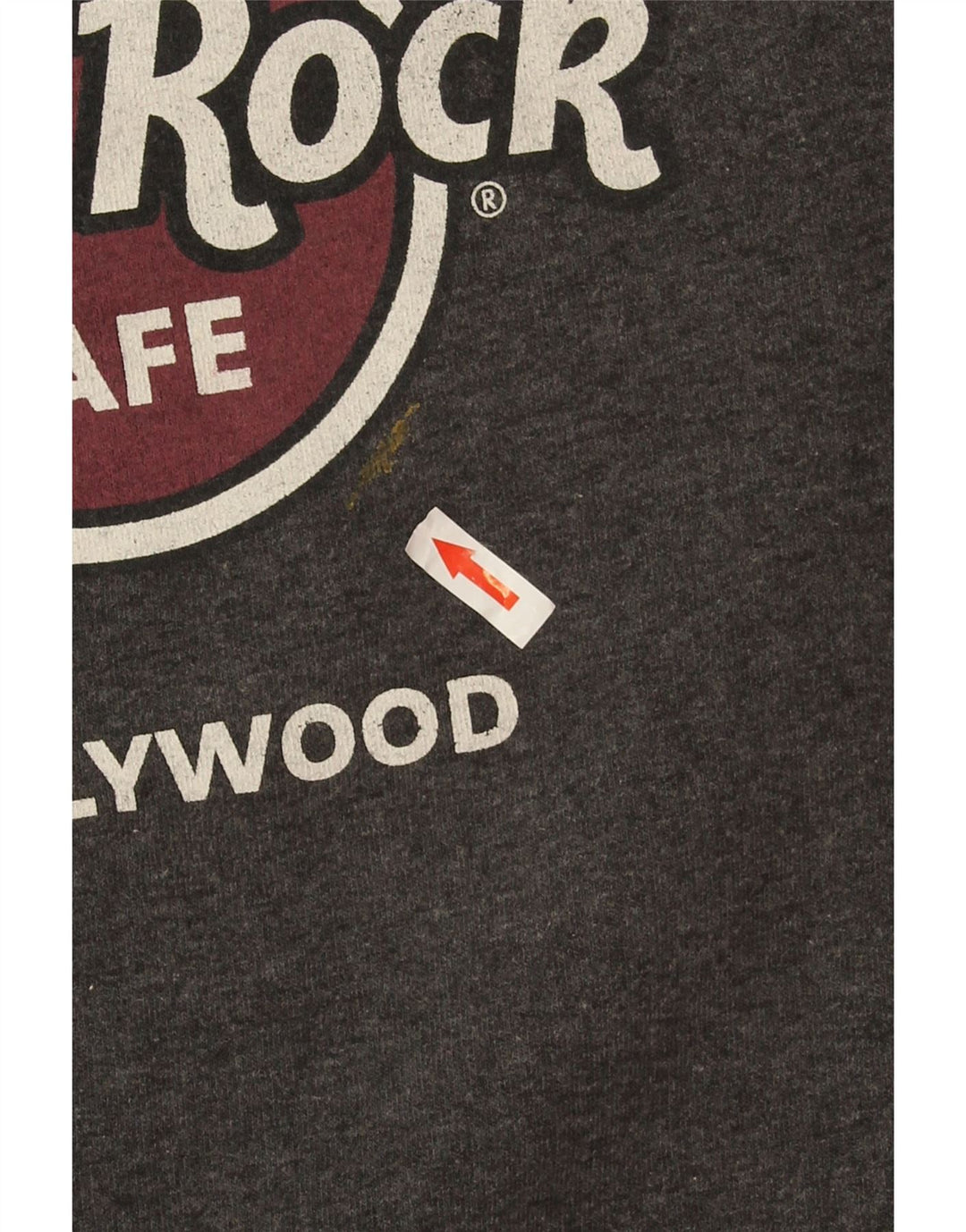 Hard Rock Cafe Masculino Hollywood Graphic Moletom Jumper Cinza Médio Salpicado