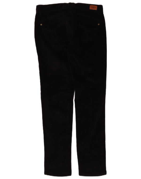 Calvin Klein Calça feminina casual skinny de veludo W31 L31 preta