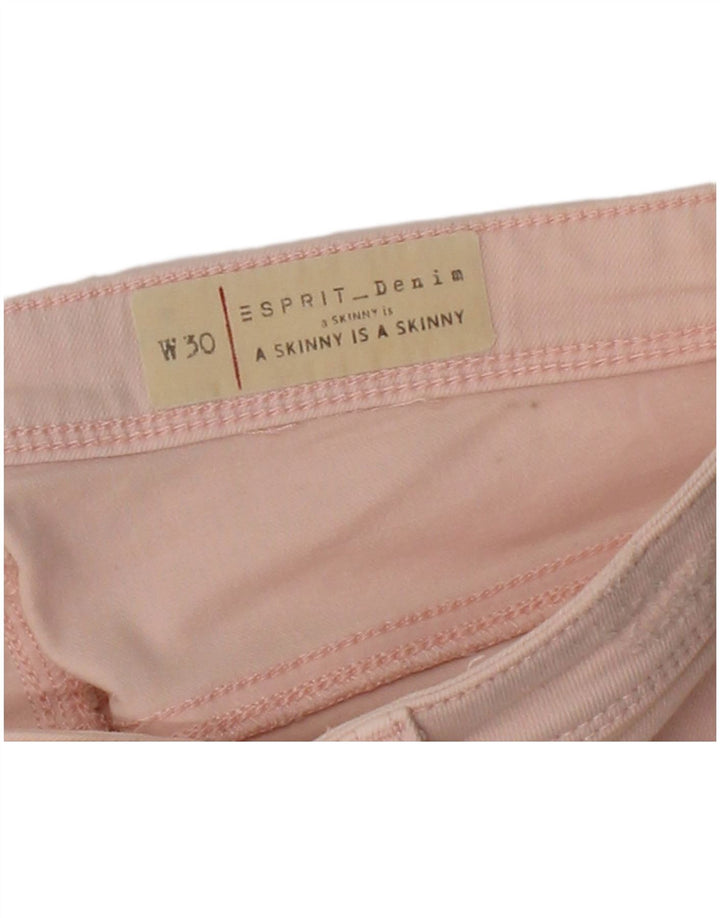Calça jeans skinny feminina ESPRIT W30 L27 algodão rosa