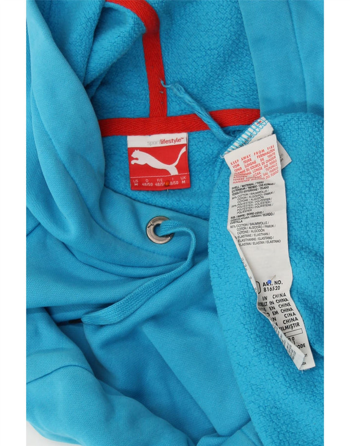 PUMA Mens Hoodie Jumper Médio Algodão Azul