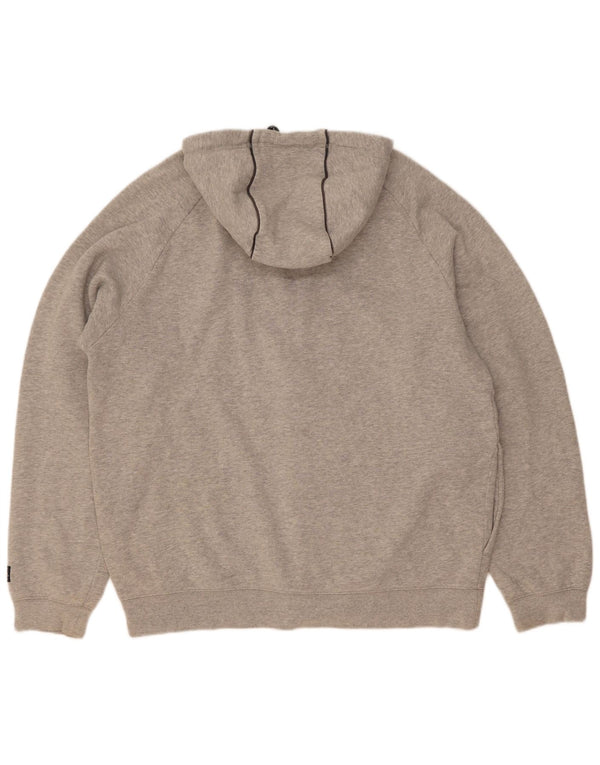 Suéter masculino Umbro com capuz e zíper XL cinza colorblock algodão