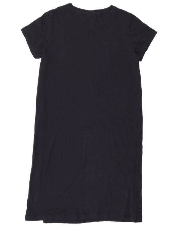 Camiseta feminina estampada Champion UK 14 algodão azul marinho médio