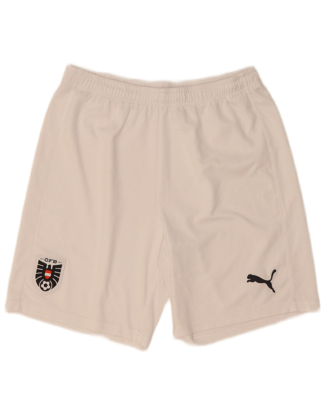 Shorts esportivos masculinos Puma médio branco