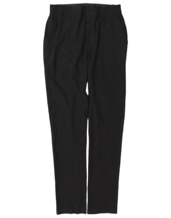 Calças Marks & Spencer Boys Slim Suit 13-14 anos W27 L29 Poliéster Preto