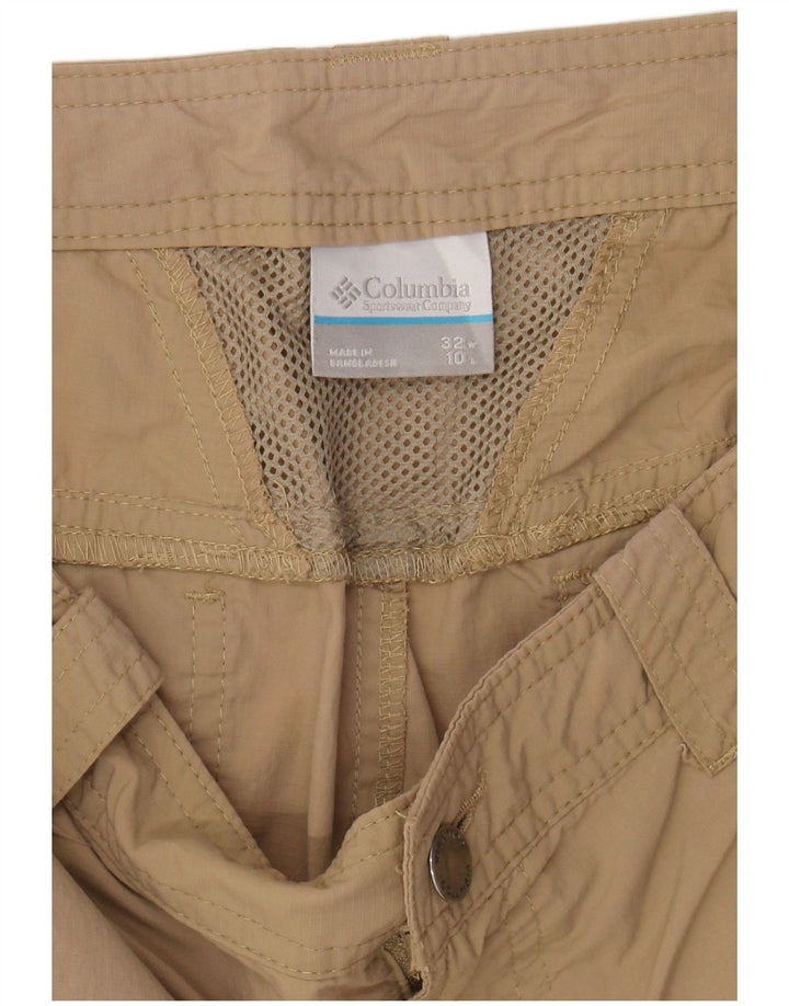COLUMBIA Mens Cargo Shorts W32 Médio Bege Nylon