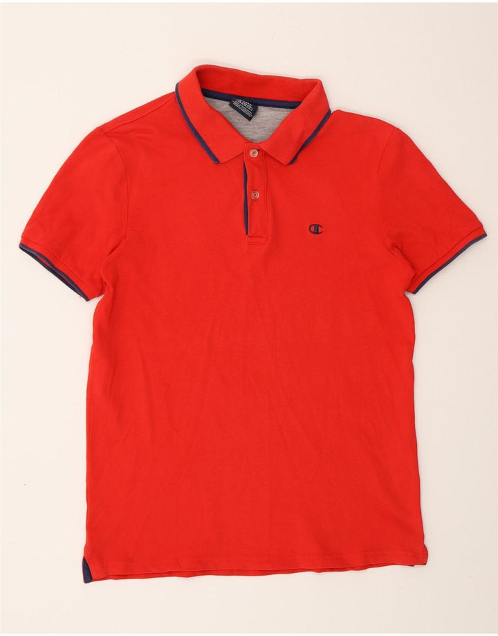 Camisa polo masculina Champion pequena vermelha