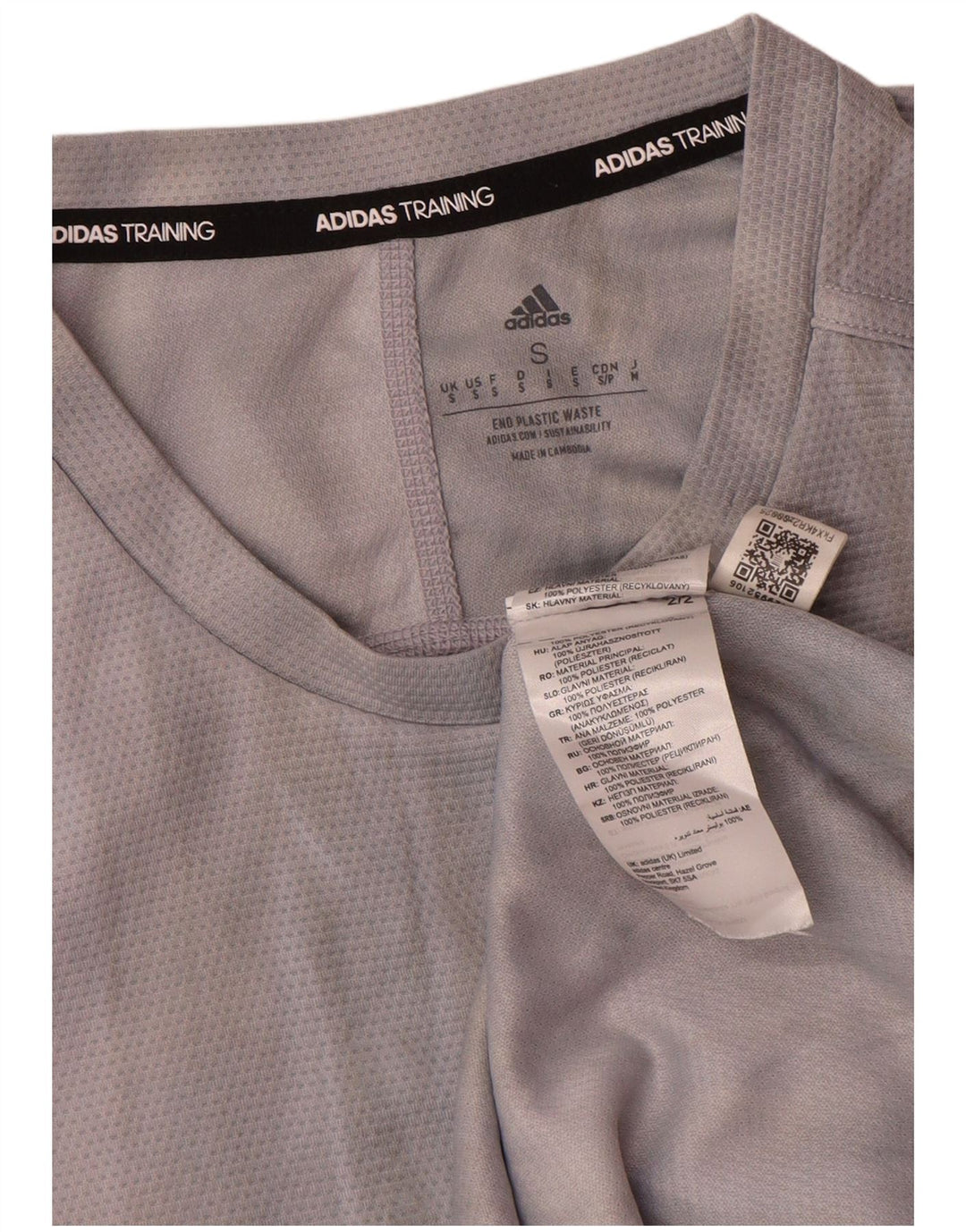 Camiseta Adidas Masculina Aeroready Graphic Top Pequena Cinza Tie Dye Poliéster