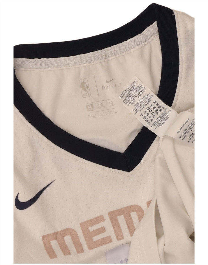 NIKE Meninos Memphis Graphic Vest Top 15-16 Anos XL Branco Colourblock
