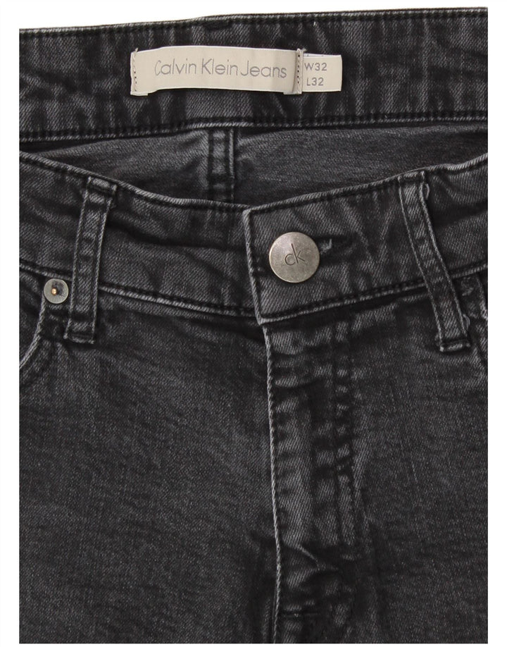 CALVIN KLEIN Jeans feminino slim W32 L28 algodão cinza