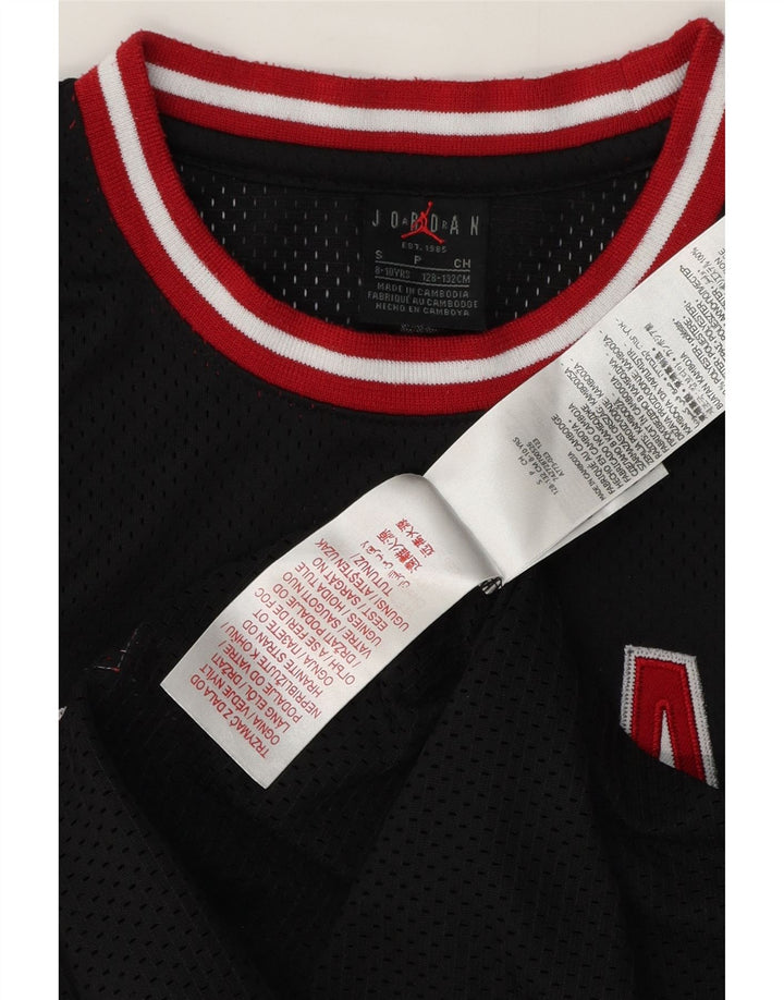 Jordan Boys Graphic Vest Top 8-9 Anos Pequeno Poliéster Preto