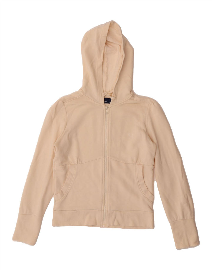 FRED PERRY Girls Zip Hoodie Sweater 11-12 Years Large  Beige Cotton Vintage Fred Perry and Second-Hand Fred Perry from Messina Hembry 