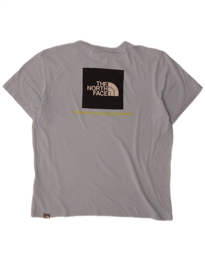 Camiseta gráfica masculina The North Face grande algodão cinza