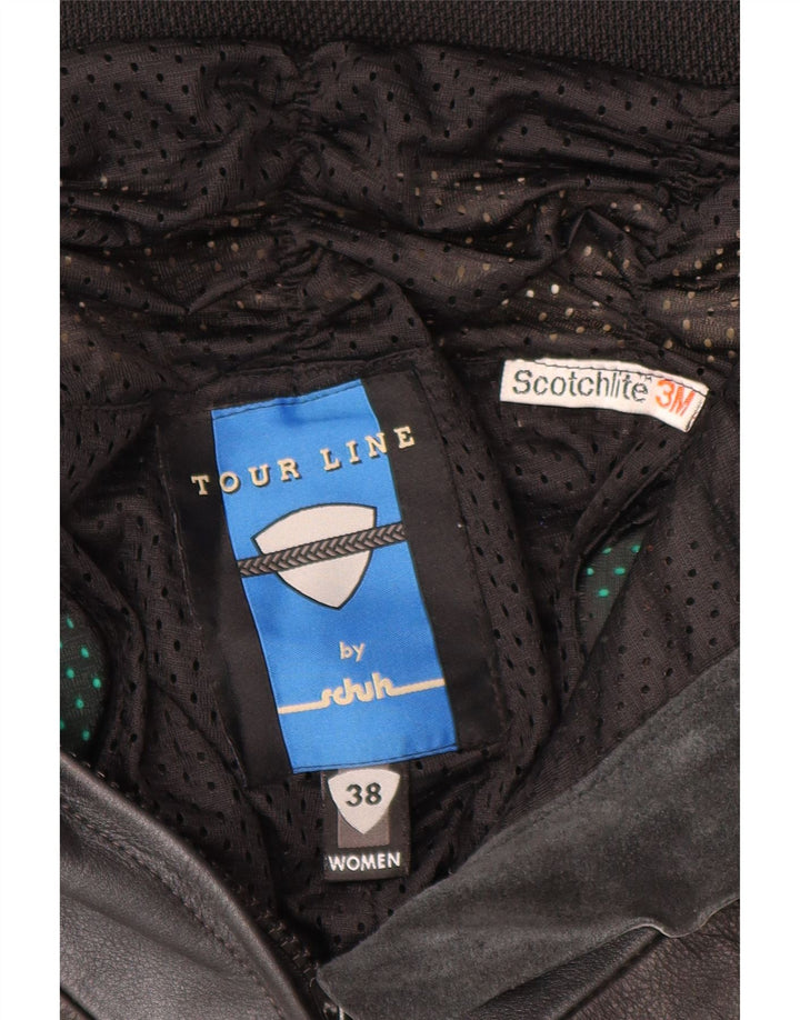 Conjunto de 2 peças de motocicleta feminina SCHUH EU 38 médio W26 L28 motociclista preto