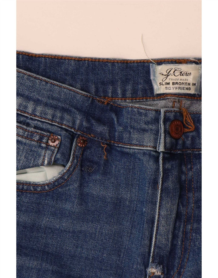J. Crew Jeans feminino Boyfriend Distressed Slim W28 L26 Azul