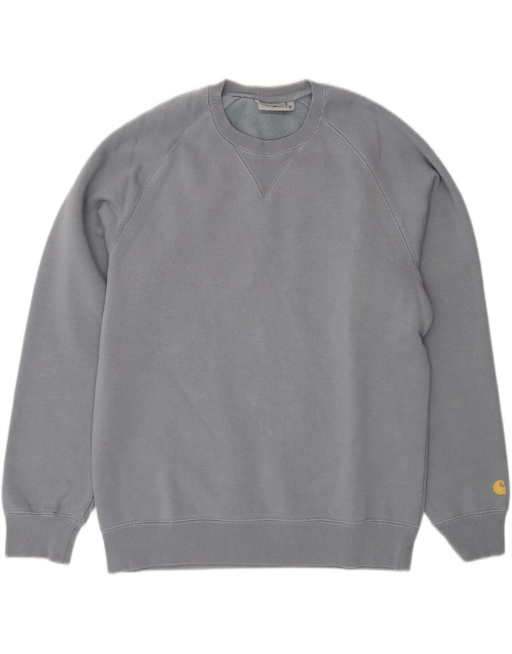 Carhartt moletom masculino jumper médio azul algodão