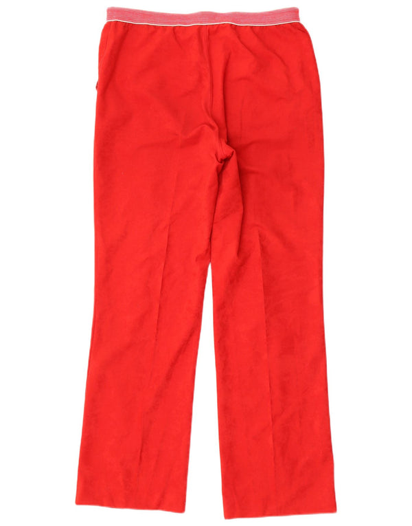 SERGIO TACCHINI Calça de treino feminina IT 48 XL W34 L29 Triacetato vermelho