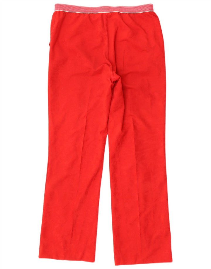 SERGIO TACCHINI Calça de treino feminina IT 48 XL W34 L29 Triacetato vermelho