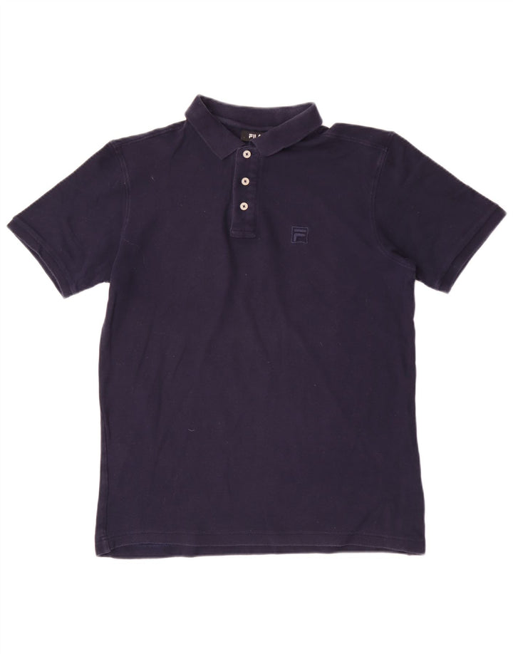 Polo masculino Fila médio algodão azul marinho
