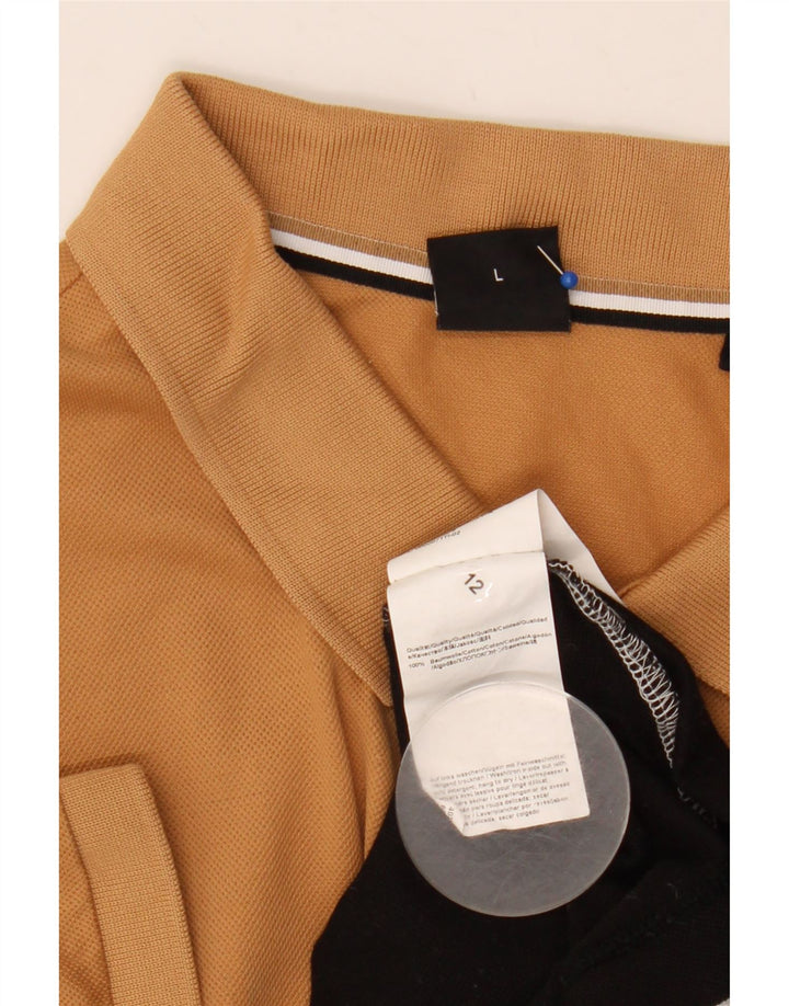 Camisa polo masculina Hugo Boss grande algodão colorblock multicolorido