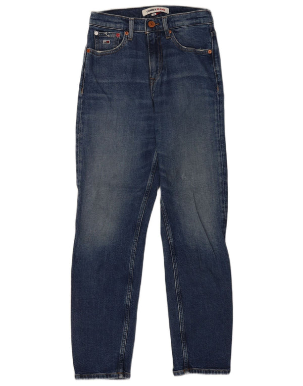 Jeans slim feminino Tommy Hilfiger desgastado W24 L25 azul