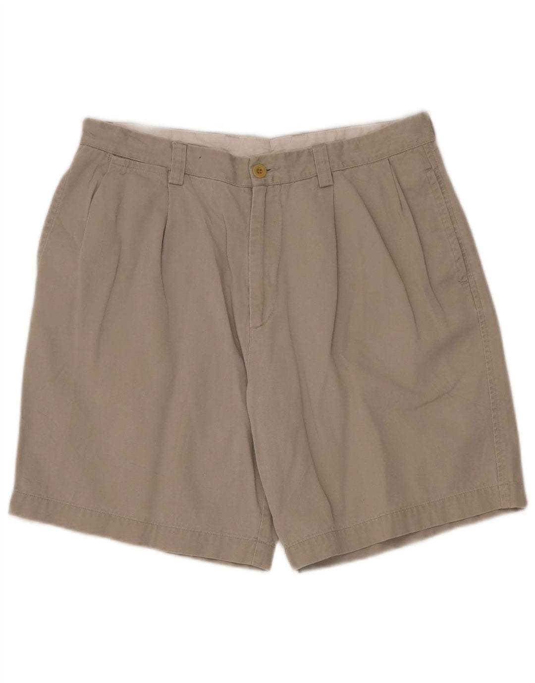 NAUTICA Mens Classic Fit Pegged Chino Shorts W36 Grande Algodão Cinza
