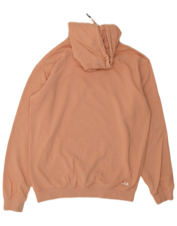 Fila Mens Graphic Hoodie Jumper Médio Algodão Rosa