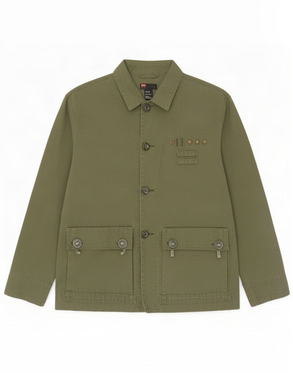 Jaqueta utilitária masculina Diesel UK 42 XL algodão verde