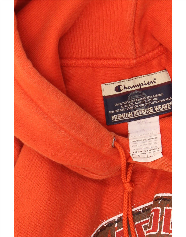 Jumper masculino com capuz gráfico Champion Reverse Weave pequeno algodão vermelho