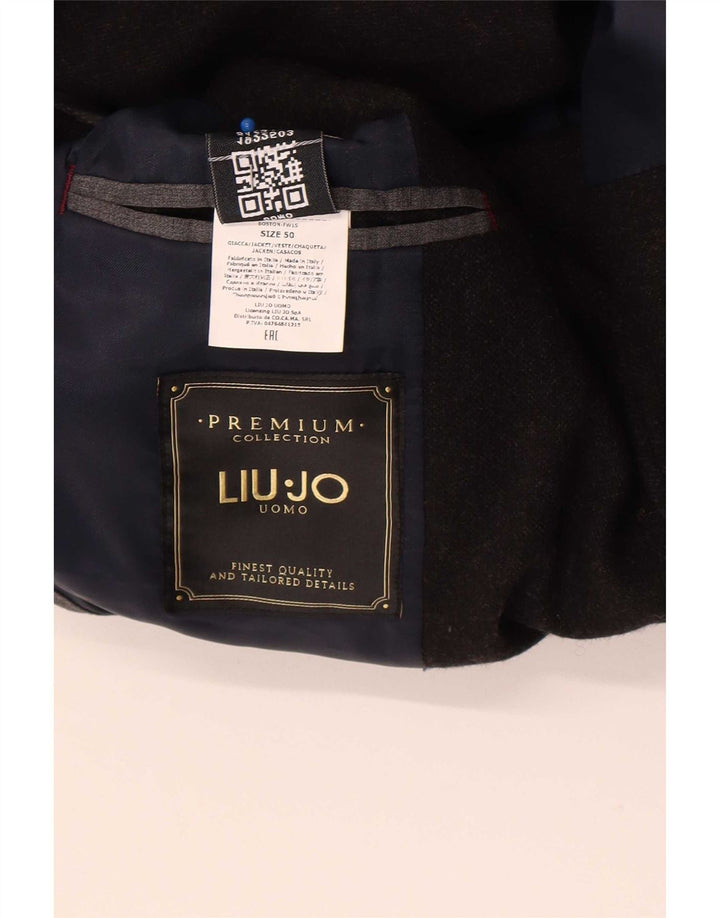 Jaqueta blazer masculina Liu Jo com 2 botões IT 50 poliéster preto grande