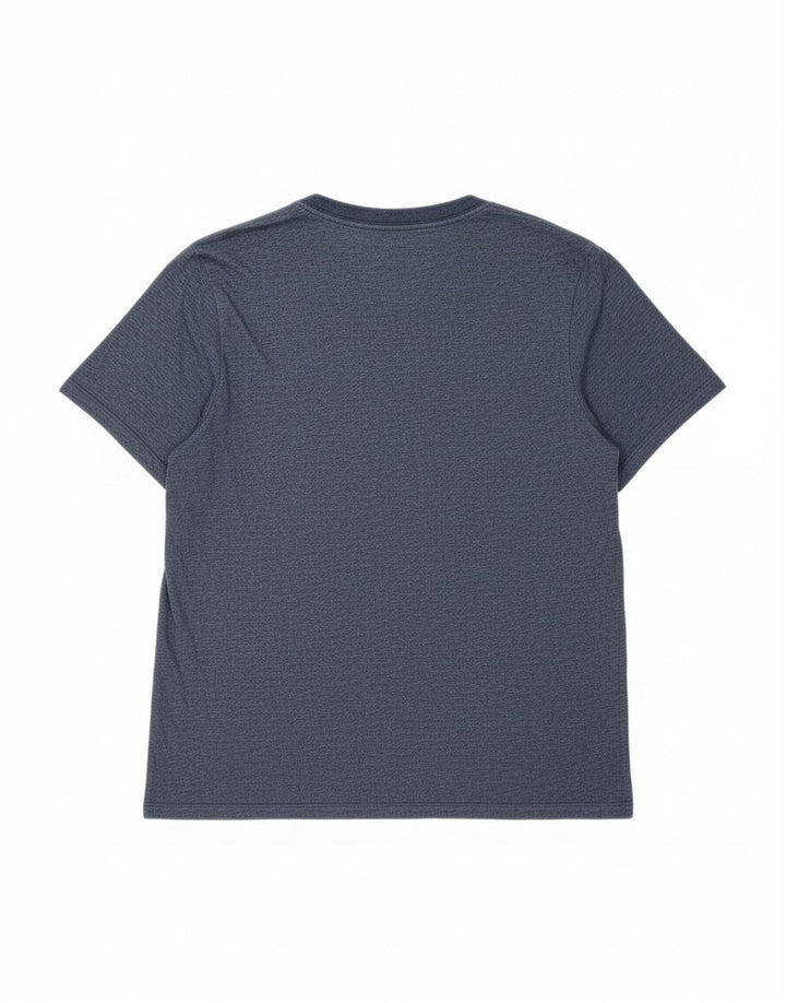 Camiseta masculina NIKE grande e alta XL azul marinho algodão
