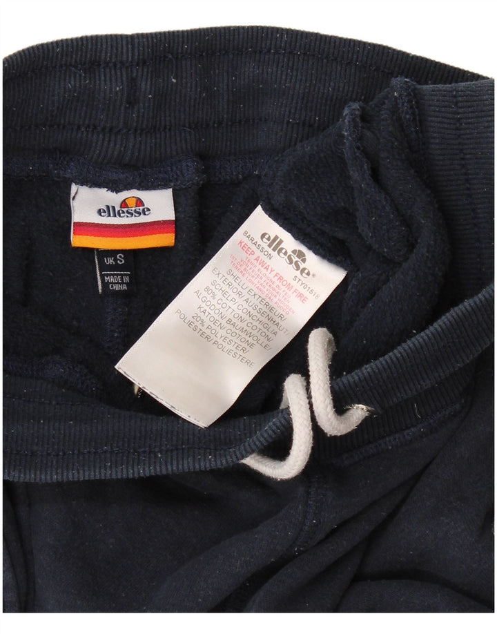 Calça de treino masculina Ellesse joggers pequena algodão azul marinho