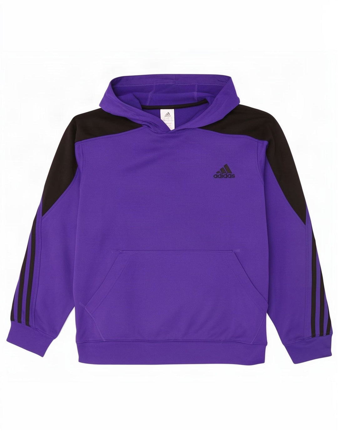 Adidas Mens Hoodie Jumper Grande Roxo Colorblock Poliéster
