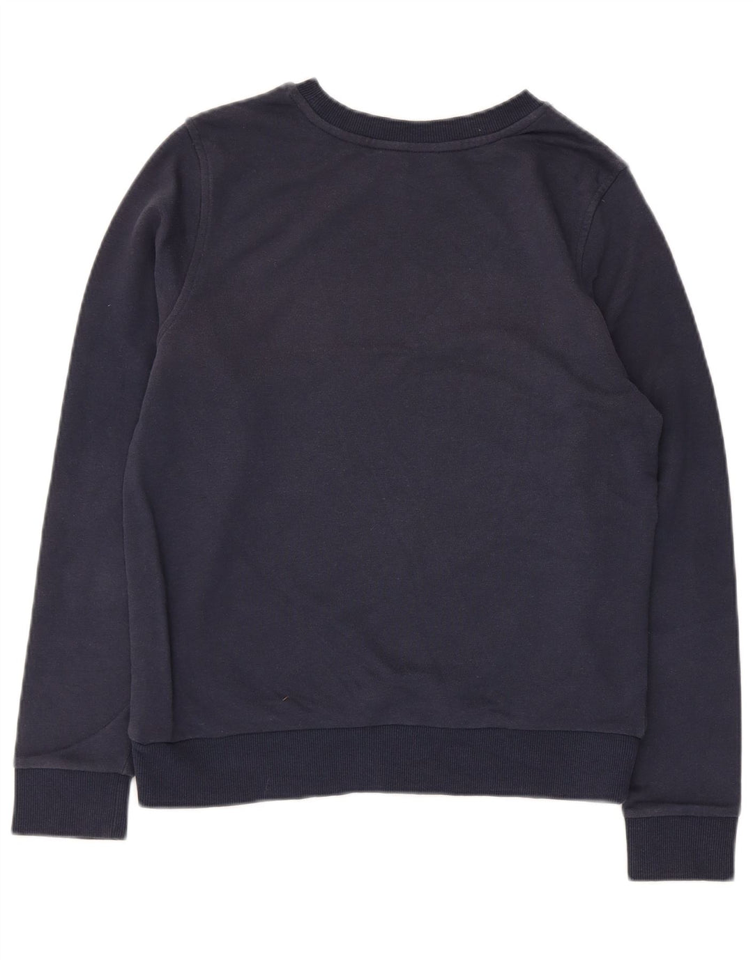 Suéter feminino Marks & Spencer UK 10 pequeno algodão azul marinho