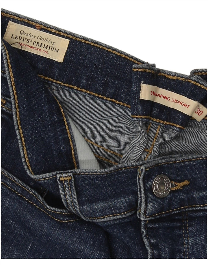 Calça jeans feminina Levi's 314 Shaping Straight W30 L32 Azul