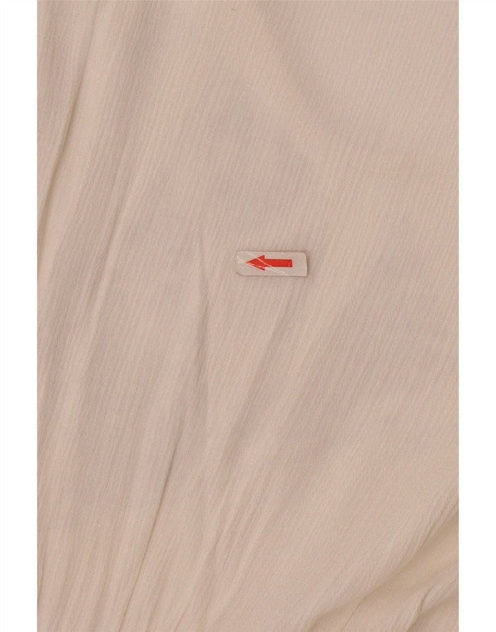 Vestido feminino Oasis A-Line UK 10 pequeno viscose branca