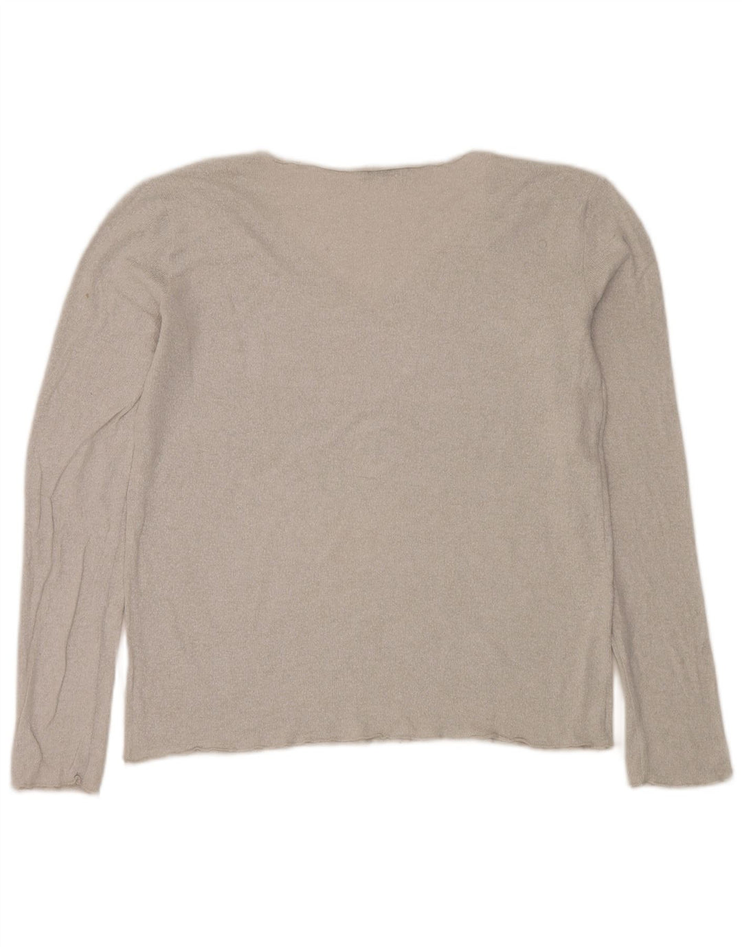 Suéter feminino Zara com decote em V Reino Unido 16 grande prateado
