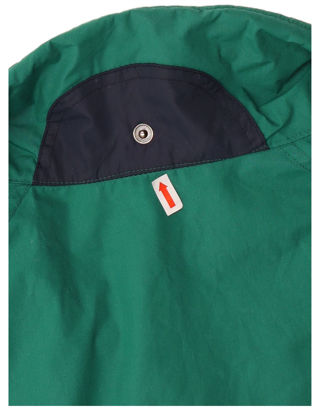 Jaqueta corta-vento masculina vintage UK 42 XL poliéster verde
