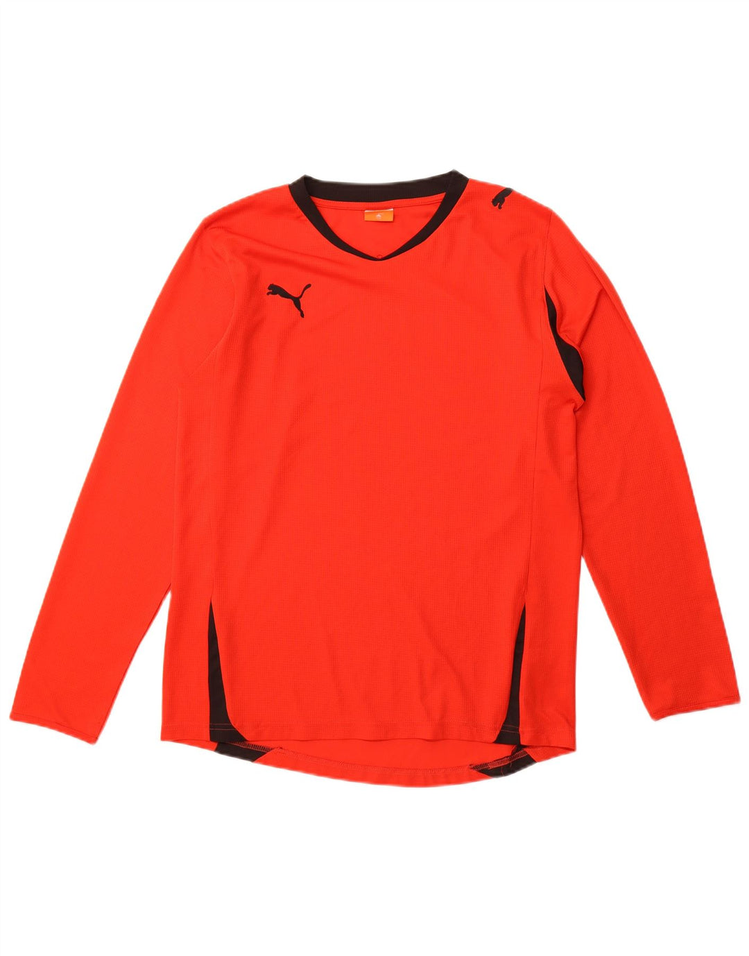 Puma Masculino Top Manga Longa Médio Vermelho Colorblock