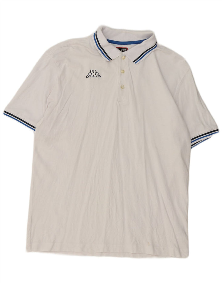 Camisa polo masculina Kappa 2XL algodão branco