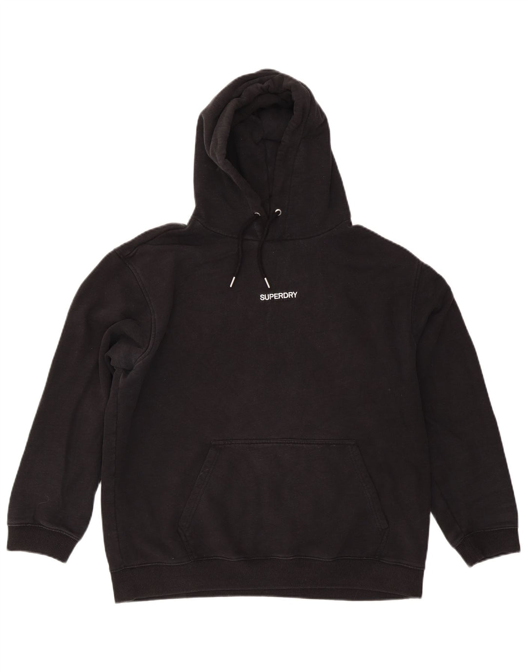 Suéter com capuz masculino Superdry XL preto algodão