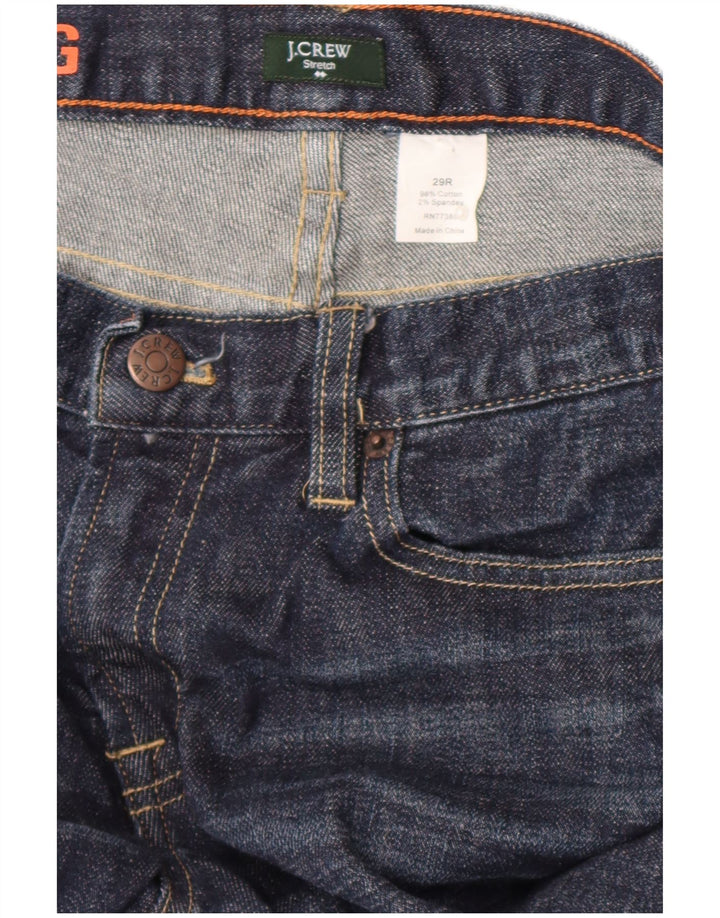 J. Crew Jeans feminino hipslung bootcut W29 L33 algodão azul marinho