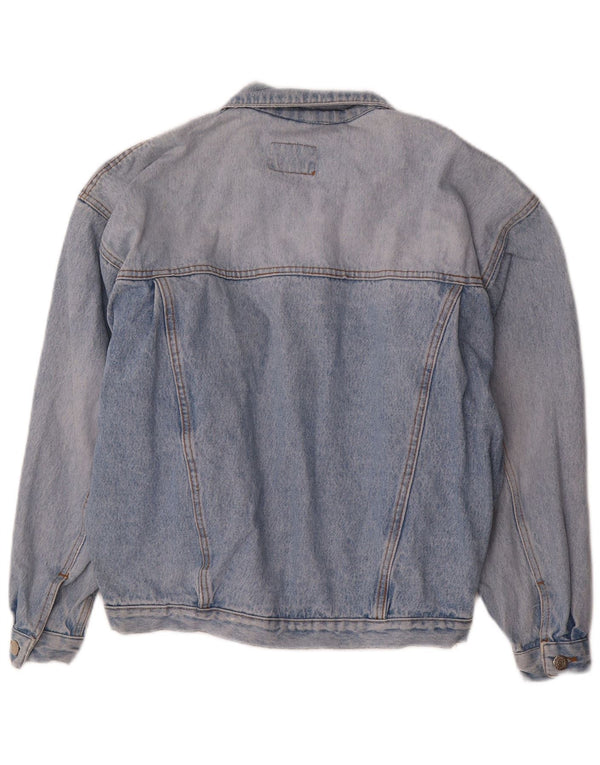 Jaqueta jeans masculina vintage solta ajuste Reino Unido 36 azul pequeno