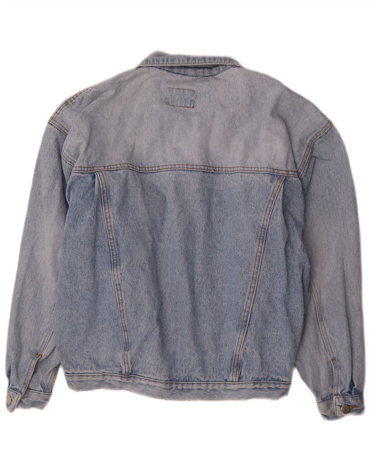 Jaqueta jeans masculina vintage solta ajuste Reino Unido 36 azul pequeno