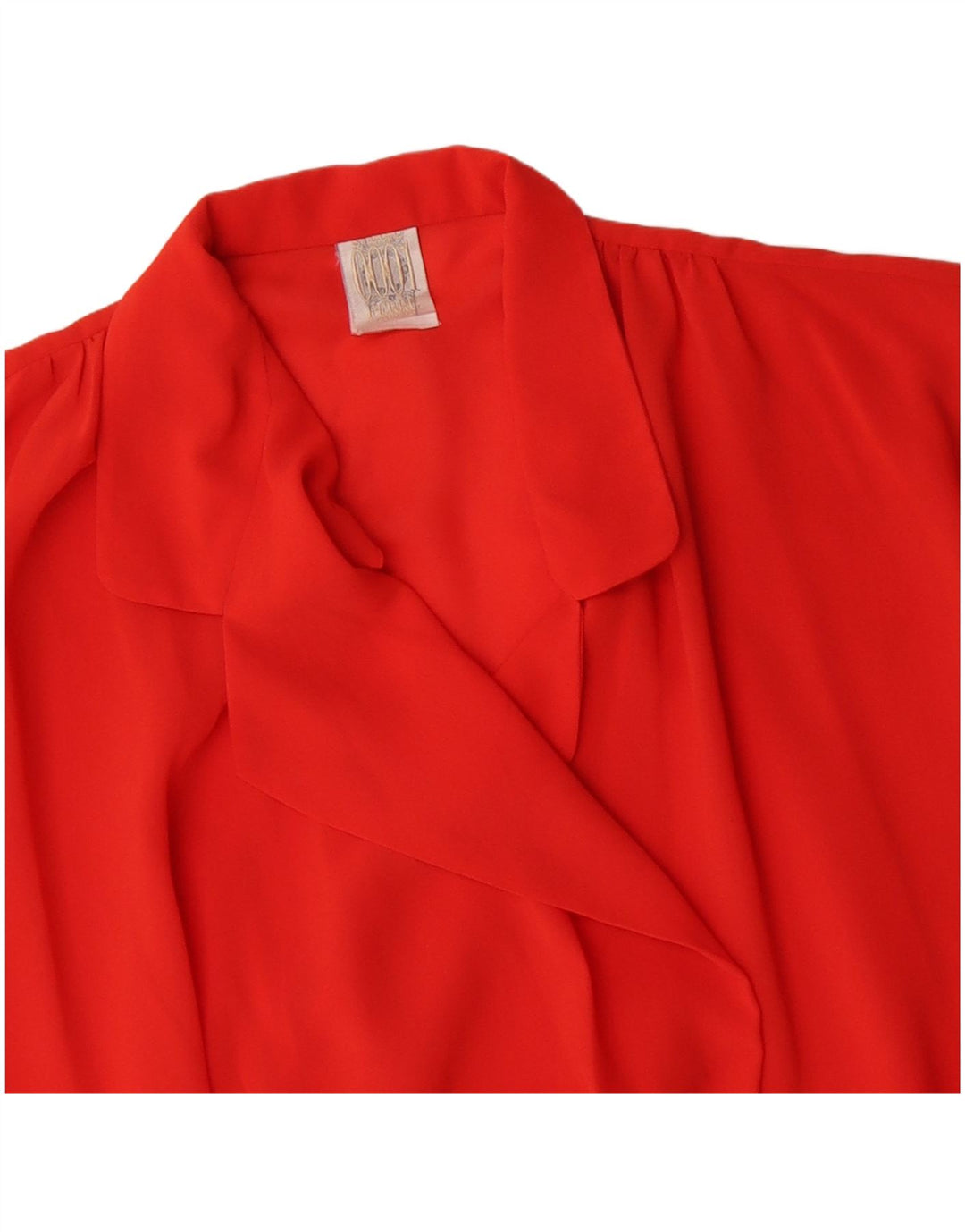Blusa feminina Ferre manga 3/4 Reino Unido 18 XL poliéster vermelho