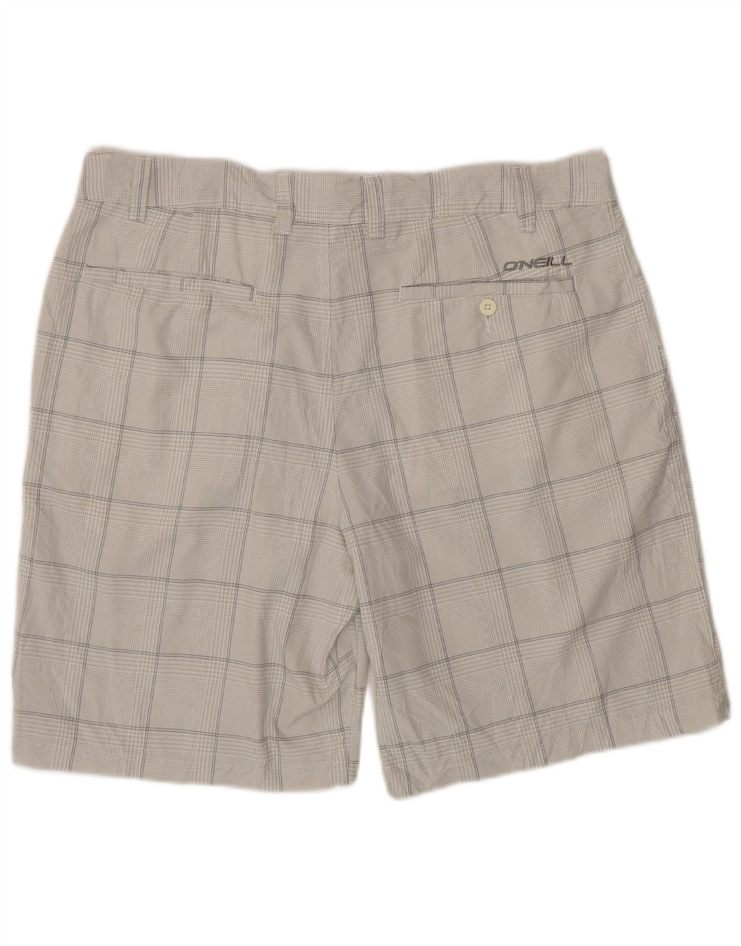 Shorts Chino Masculino O'Neill W38 XL Poliéster Xadrez Cinza