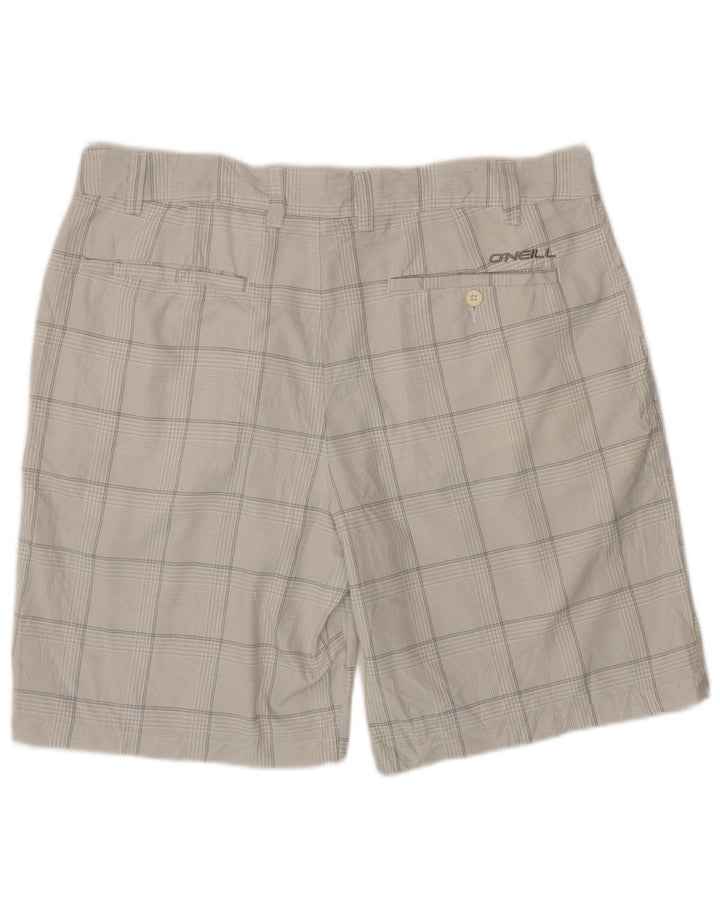 Shorts Chino Masculino O'Neill W38 XL Poliéster Xadrez Cinza