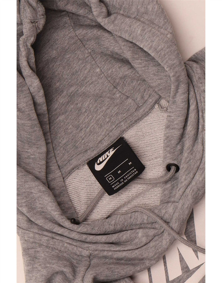 Jumper com capuz gráfico feminino Nike UK 14 cinza médio