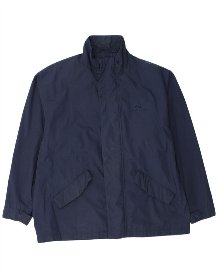 Jaqueta utilitária masculina Sergio Tacchini UK 44 2XL azul marinho