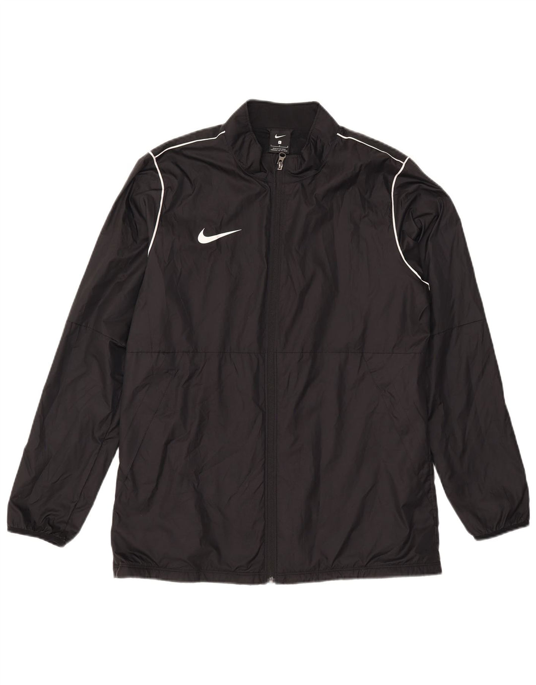 Jaqueta de chuva masculina Nike UK 40 grande poliéster preto