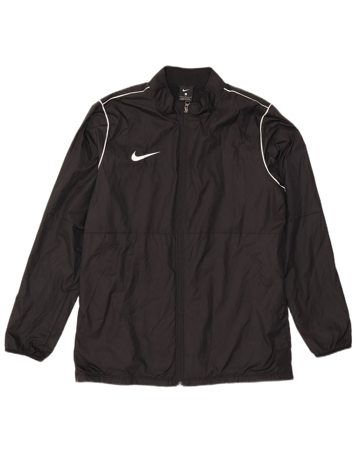 Jaqueta de chuva masculina Nike UK 40 grande poliéster preto